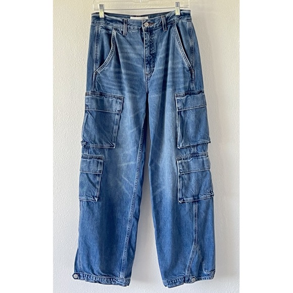 ARITZIA DENIM FORUM 90’s Millie Hi-Rise Cargo Jeans Women's Size 27 - Picture 3 of 15